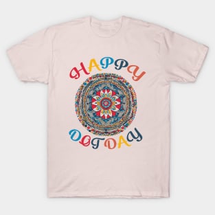 Happy dot day flower circle T-Shirt